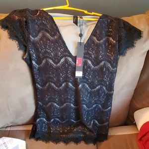 Black lace top